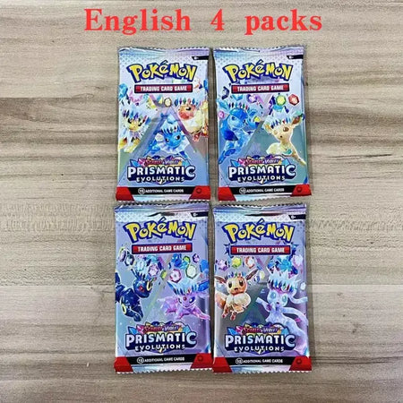 Evolutions prismáticas 360 peças cartão pokemon viagem juntos coroa stellar 151 ultra prisma inglês impulsionador cartão de transação de batalha