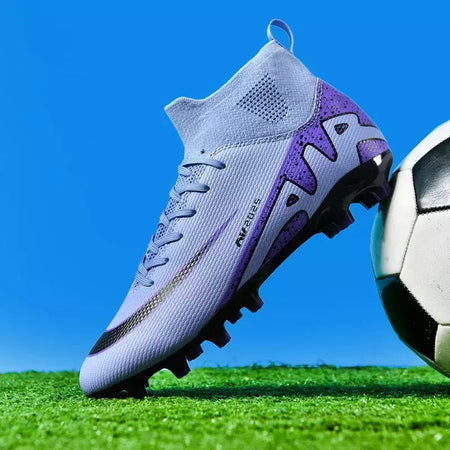 Sapatos de futebol profissional para homens, botas de futebol para meninos, tornozelo, antiderrapante, tênis TF, FG, calçados esportivos confortáveis, unissex, novos