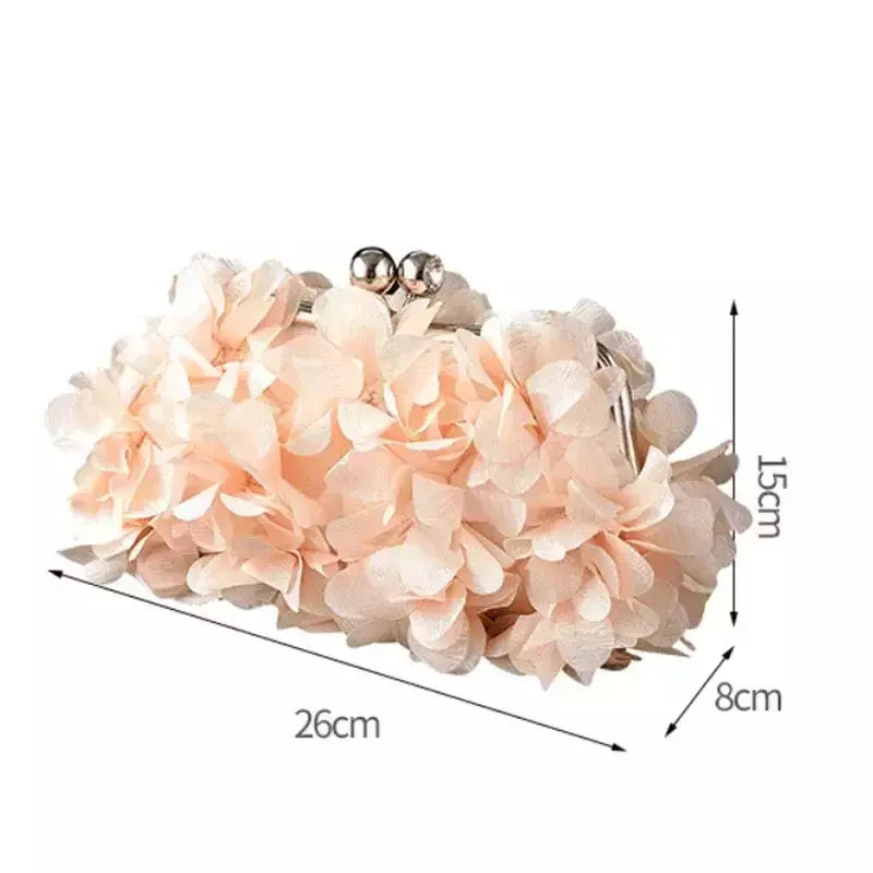 Bolsa de embreagem floral para mulheres, bolsa de casamento para noivas e senhoras, 8 cores, branco, azul, roxo, sacos de flores de noite