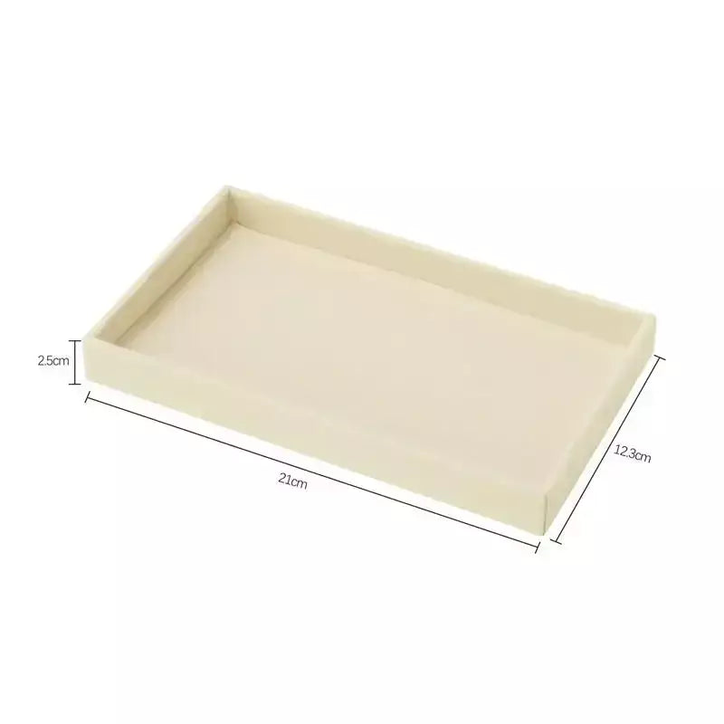 Atualizar caixa de armazenamento de jóias de veludo colar empilhável bandeja de exibição pulseira brinco organizadores diy artesanato gaveta caixa cinza
