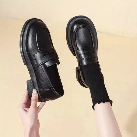 Novo estilo japonês sapatos de estudante universitário cosplay lolita sapatos para mulher/menina moda preto/café uniforme sapatos plataforma 2024