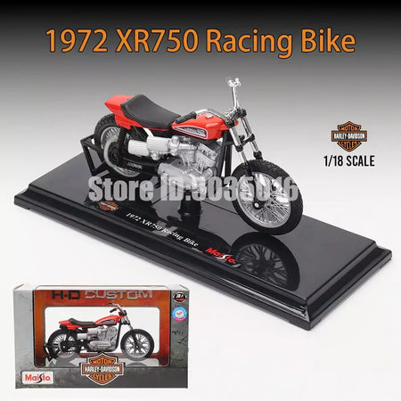 Maisto 1:18 Harley-Davidson Motocicleta 2022 Road King 2022 Fat Bob 114 Liga Modelo de Motocicleta Coleção de Carros de Brinquedo