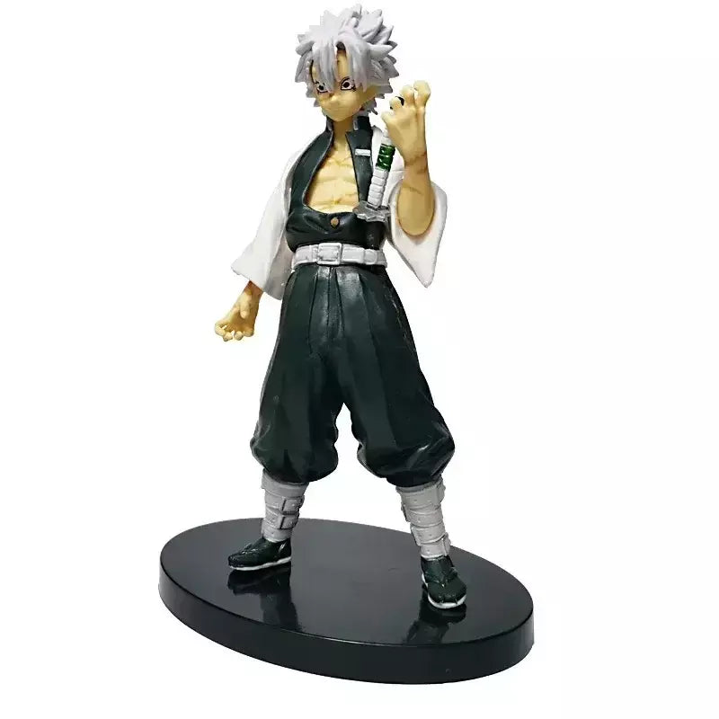 Anime figura demônio slayer figuras kimetsu não yaiba boneca tanjiro nezuko zenitsu estatueta inosuke guerreiro figura de ação modelo brinquedos