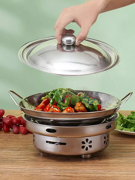 1pc 25cm/9.8 polegada de aço inoxidável pan favo de mel antiaderente com alça resistente a riscos cozinhar ovos panquecas arroz sopa macarrão