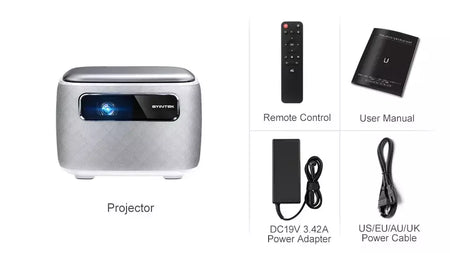 BYINTEK R20 Max Mini Projetor 4K DLP Smart WiFi Android 11.0 LED 1080P Projetores de home theater ao ar livre com bateria de 15600mAh