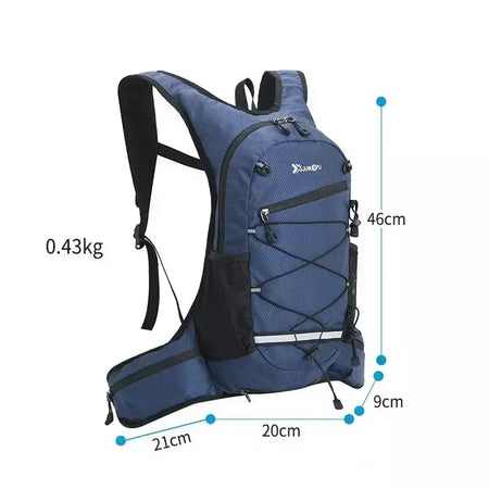 Caminhadas mochila impermeável poliéster resistente ao desgaste das mulheres dos homens trekking mochila em camadas saco de armazenamento esporte para exercício fitness