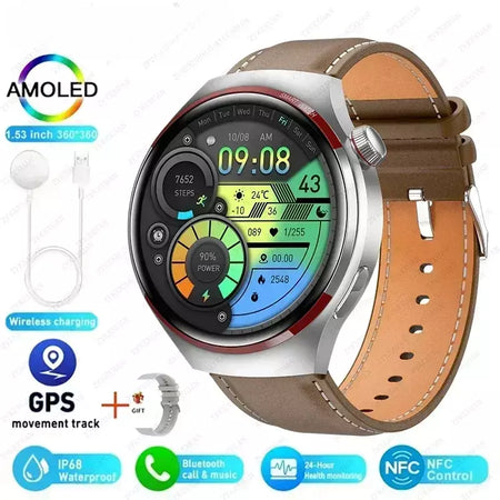 Xiaomi relógio 4 pro relógio inteligente para pro amoled tela hd bluetooth chamada gps nfc freqüência cardíaca esportes smartwatch homem 2024 novo