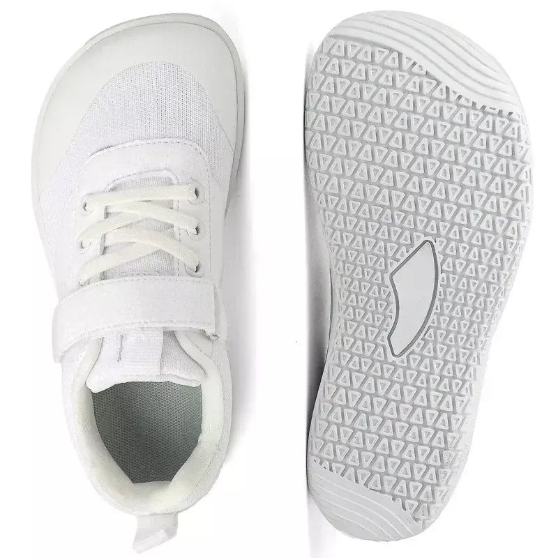 Novos meninos meninas tênis crianças largas sapatos descalços naturalmente spracam sapatos da criança pequena grande criança