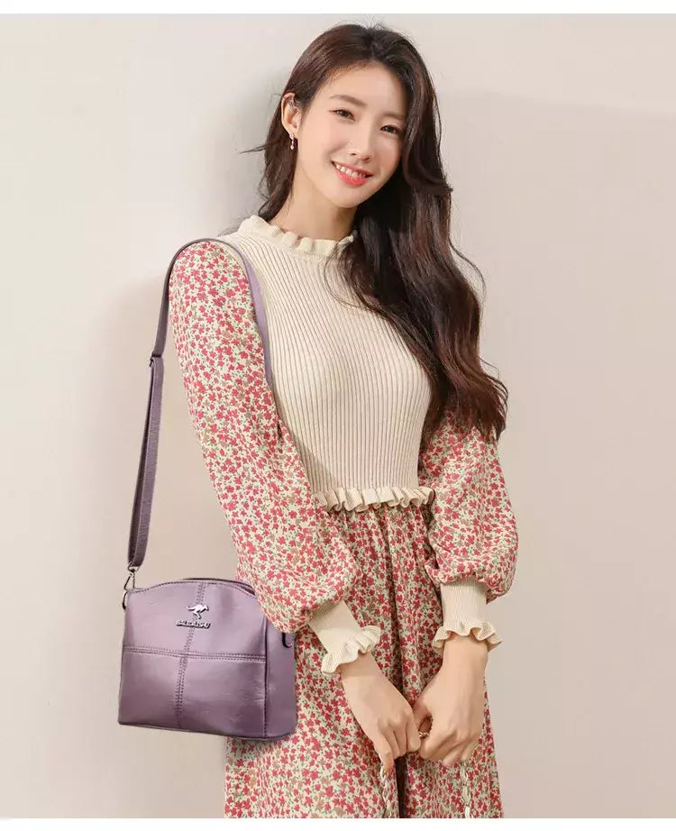 Sacola de couro bordado para mulheres, bolsas femininas, bolsa de ombro, pequenos sacos crossbody, alta qualidade, 2022