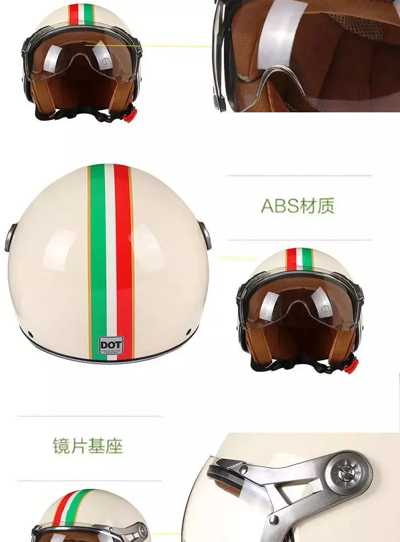 França estilo profissional capacete da motocicleta moto scooter rosto aberto casque dirt bike capacete homem mulher leve jet capacete