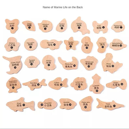 Montessori brinquedos de pesca para crianças, Desenhos animados, Vida marinha, Cognition Fish Games, Interativo pai-filho, Brinquedo educativo