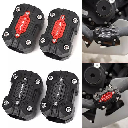 Para royal enfield himalayan 450 411 400 acessórios guarda motor da motocicleta pára-choques proteção guarnição guarda blocos tampas da válvula do pneu
