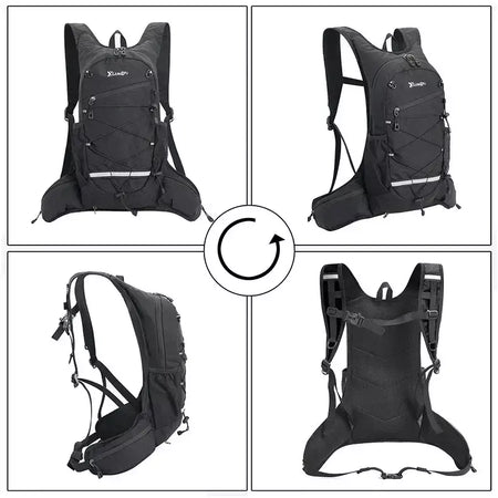 Caminhadas mochila impermeável poliéster resistente ao desgaste das mulheres dos homens trekking mochila em camadas saco de armazenamento esporte para exercício fitness