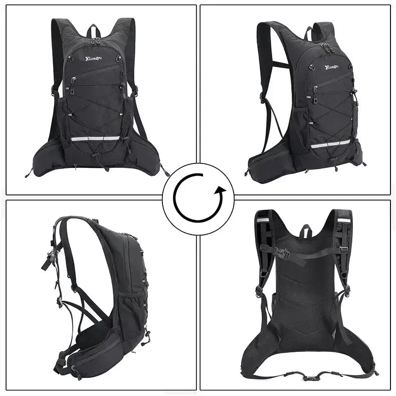 Caminhadas mochila impermeável poliéster resistente ao desgaste das mulheres dos homens trekking mochila em camadas saco de armazenamento esporte para exercício fitness