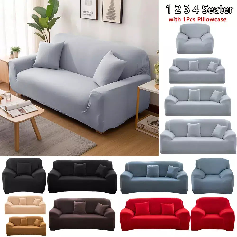 Capas de Sofá Elásticas Monocromáticas para Sala, Espessamento Slipcovers de Canto Seccional, Capa de Sofá, Forma L, Precisa comprar 2Pcs Cover