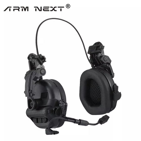 Arm próximo fone de ouvido tático sem captador e capacete de redução de ruído ativo versão tiro fone de ouvido comunicação ptt