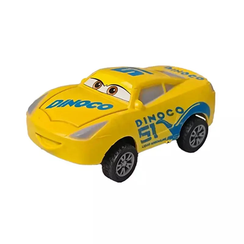 Mini 12 pçs disney pixar carros 3 pistão copo rebote carro coleção relâmpago mcqueen jackson tempestade pvc modelo de carro brinquedo para crianças