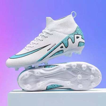 Sapatos de futebol profissional para homens, botas de futebol para meninos, tornozelo, antiderrapante, tênis TF, FG, calçados esportivos confortáveis, unissex, novos