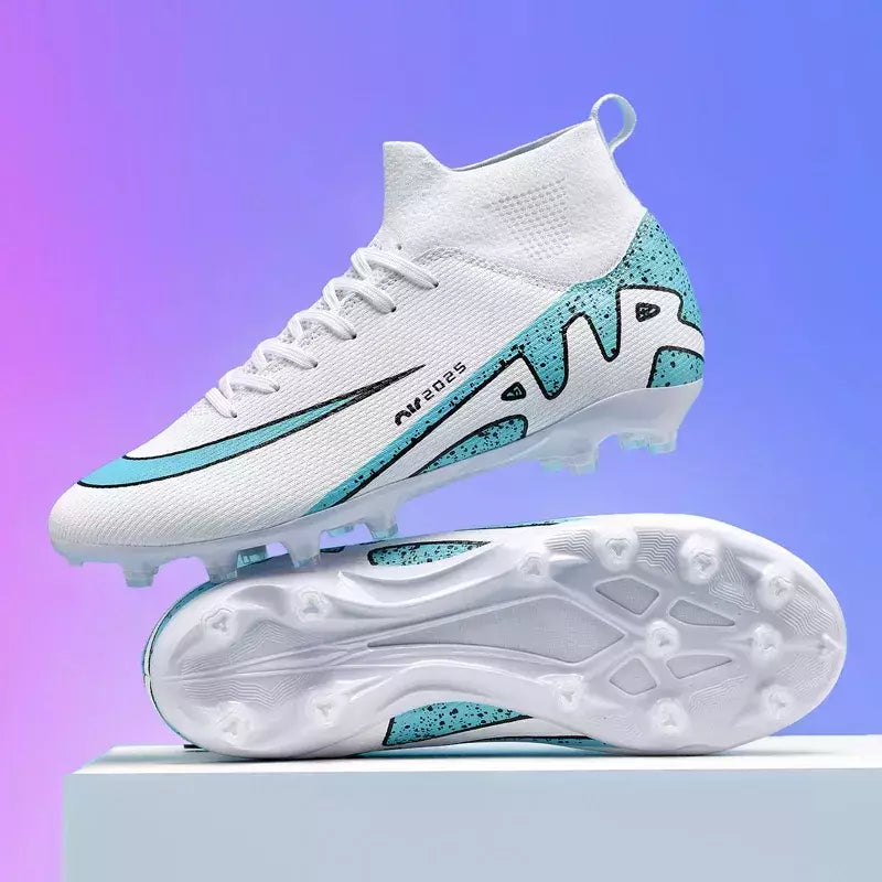 Sapatos de futebol profissional para homens, botas de futebol para meninos, tornozelo, antiderrapante, tênis TF, FG, calçados esportivos confortáveis, unissex, novos