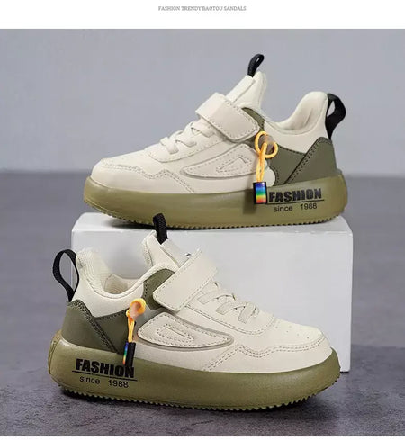 Meninos tenis tênis crianças sapatos moda de luxo couro crianças casual tênis plataforma sapatos esportivos para menino 4 a 12 anos