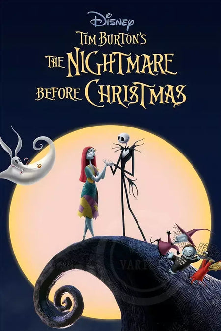 Filme clássico o pesadelo antes do natal anime figura jack poster impressões pintura em tela arte da parede fotos decoração do quarto casa