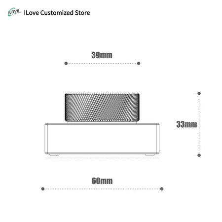 Botão de mesa volume interruptor sem fio personalização botão de alumínio cnc liga de alumínio corpo ornamentos de mesa