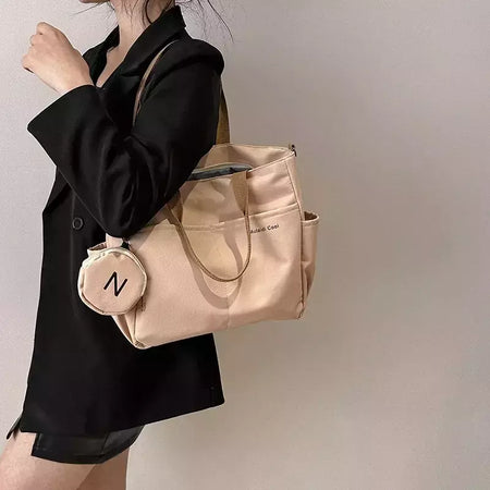 Bolsa de Ombro de Lona Japonesa para Mulheres, Crossbody Messenger Bag, Senhoras Bolsas de Mão, Bolsa Feminina, Senhoras, Tote, 2022