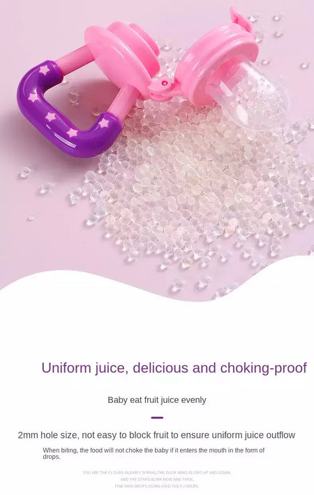 Chupeta alimentador de frutas infantis Brinquedos de dentição Alimentador de alimentos frescos Mamilo de frutas Bolsas de silicone para crianças pequenas, crianças, menino, menina