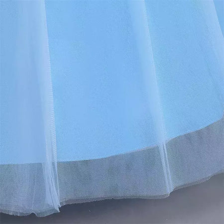 Cinderela cosplay traje crianças roupas para meninas lantejoulas vestido de princesa com luvas de coroa festa de aniversário vestido de baile 3-10 anos