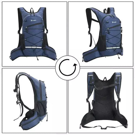 Caminhadas mochila impermeável poliéster resistente ao desgaste das mulheres dos homens trekking mochila em camadas saco de armazenamento esporte para exercício fitness