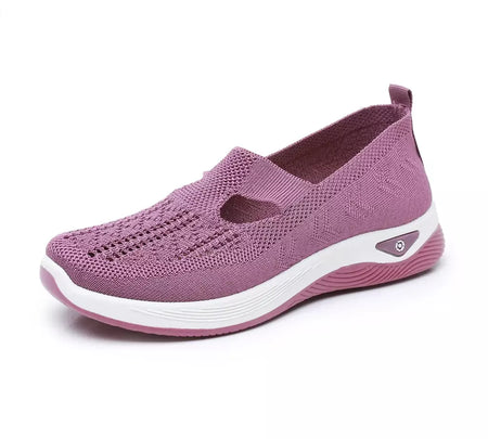2025 tênis feminino respirável deslizamento em sapatos de caminhada malha baixa superior das mulheres sapatos vulcanizados sola macia sapatos femininos leves