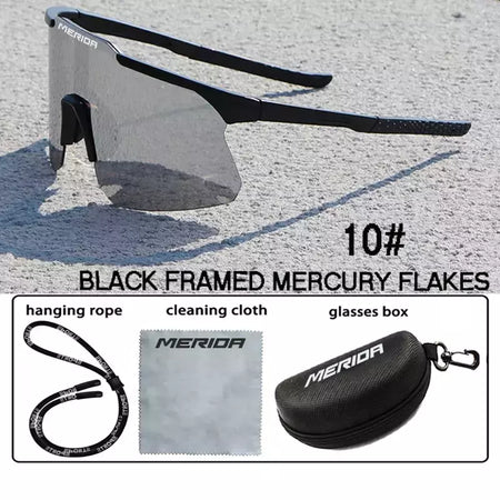 Merida-Óculos de sol para homens e mulheres, óculos esportivos, UV400, óculos de equitação, mountain bike, bicicleta de estrada, lentes ao ar livre com estojo
