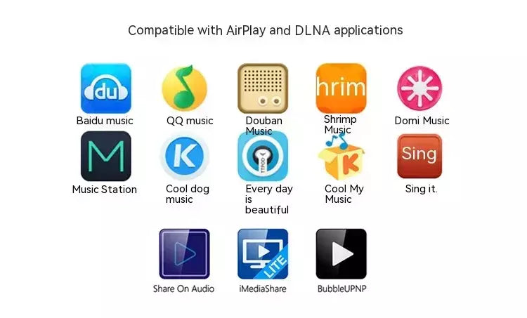 Audiocast m5 sem fio wifi música áudio streamer receptor audiocast ieast pplaydlna para airplay áudio música adaptador multi sala