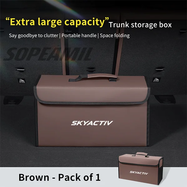 Caixa organizadora de porta-malas de carro, caixa traseira, armazenamento de arrumação, para mazda 3 6 skyactiv atenza cx30 cx60 cx70 cx3 cx5 cx9 mx5 bt50 bl