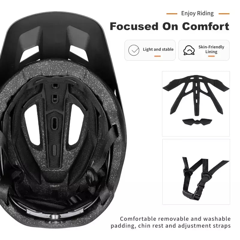 Batfox capacete de bicicleta mtb ajustável, leve, respirável, forro confortável, esportes ao ar livre, chapéu seguro para homens e mulheres, capacete de ciclismo