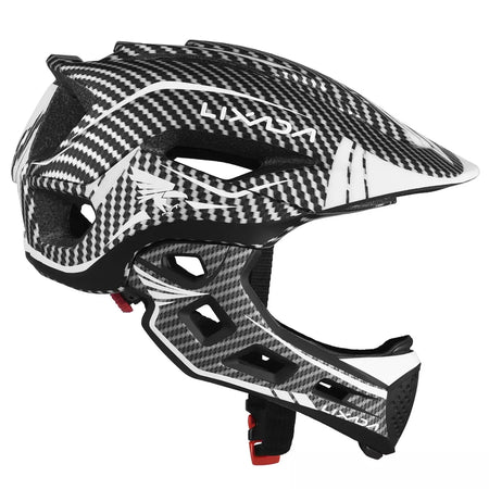 Lixada crianças 2-em-1 destacável capacete facial completo crianças esportes capacete de segurança da bicicleta equipamentos de proteção crianças capacete de ciclismo
