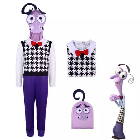 Newanime filme dentro para fora alegria cospaly traje alegria raiva medo cos roupas para adultos crianças halloween palco desempenho traje