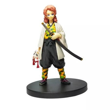 Anime figura demônio slayer figuras kimetsu não yaiba boneca tanjiro nezuko zenitsu estatueta inosuke guerreiro figura de ação modelo brinquedos
