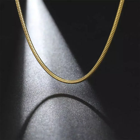My Shape Rodada Cobra Cadeia Colar para Mulheres Homens Aço Inoxidável Link Cadeia 0.9mm 1.2mm 2mm Cadeia Gargantilha Moda Jóias Presentes