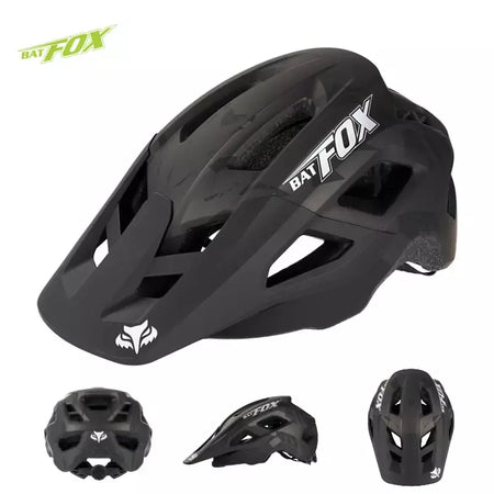 Batfox capacete de bicicleta mtb ajustável, leve, respirável, forro confortável, esportes ao ar livre, chapéu seguro para homens e mulheres, capacete de ciclismo