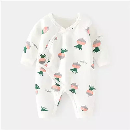 Algodão bebê recém-nascido menina menino macacão impressão infantil macacão casual roupas recém-nascidos para meninas meninos primavera outono roupas novo 0-6m