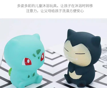 Pokemon pikachu figuras banheiro banho chuveiro do bebê crianças jogar brinquedos de banho de água para crianças aspersão chuveiro natação brinquedos de água