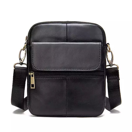 Luufan-bolsa de ombro de couro genuíno masculina, pequenos sacos mensageiro, mini bolsa tiracolo de viagem masculina, nova moda, 2020