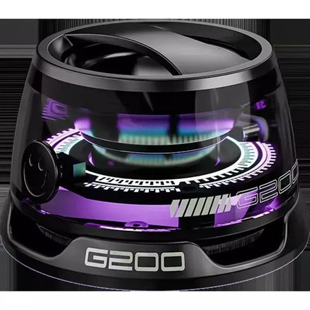 Vikefon portátil mini alto-falante bluetooth g200 rgb iluminação alto-falante magnético bt5.3 mini caixa de som 7 horas reprodução suporte do telefone