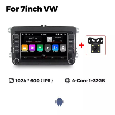 Mekede android autoradio para volkswagen passat b6 b7 golf 5 6 polo jetta skoda rádio do carro multimídia playergps wifi rds carplay