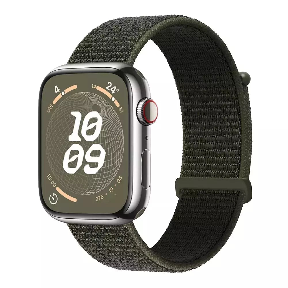 Pulseira de Nylon Respirável para Apple Watch, Alça de Substituição, Ultra 2 1, 49mm, Série 9, 8, 7, 6, 5, 4, 3, SE, 44mm, 45mm, 41 milímetros, 44 milímetros