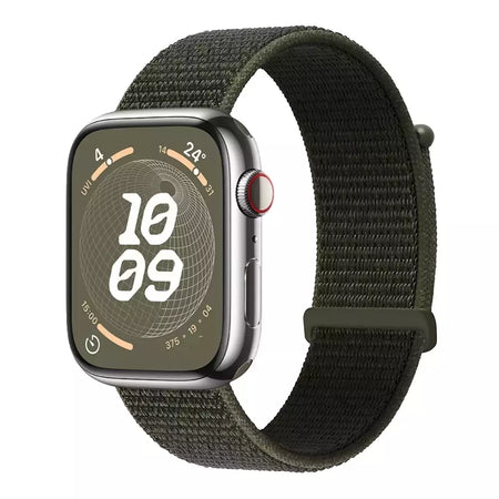 Pulseira de Nylon Respirável para Apple Watch, Alça de Substituição, Ultra 2 1, 49mm, Série 9, 8, 7, 6, 5, 4, 3, SE, 44mm, 45mm, 41 milímetros, 44 milímetros