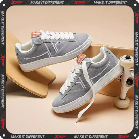 Xtep sapatos de skate antiderrapante resistente ao desgaste casual branco casal tênis de skate masculino feminino sapatos de marca de luxo 881219319851