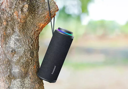 Tronsmart T8 caixa de som bluetooth portátil, Alto-falante Bluetooth 40W Alto-falante portátil externo com graves profundos, SoundPulse, IPX7 à prova d'água, controle de APP, para camping
