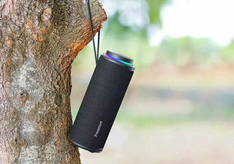 Tronsmart T8 caixa de som bluetooth portátil, Alto-falante Bluetooth 40W Alto-falante portátil externo com graves profundos, SoundPulse, IPX7 à prova d'água, controle de APP, para camping